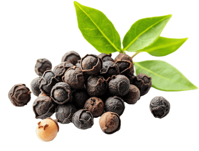 Pepper With Green Leaves